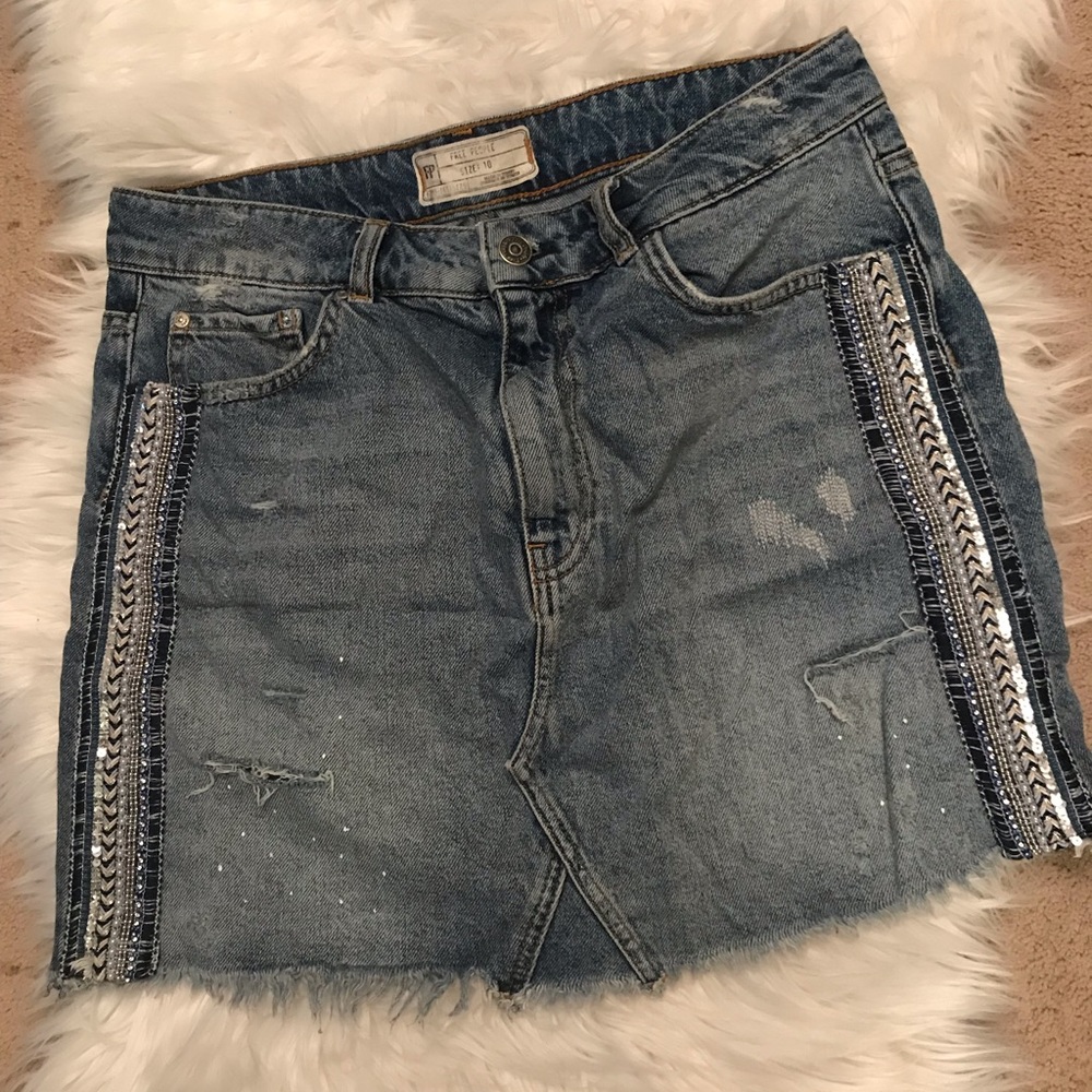 💥PRICE DROP💥 Free People Jean skirt